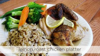 Lemon Roast Chicken Platter